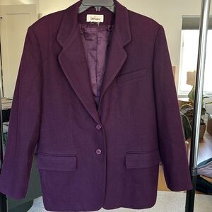 Vintage purple 100% wool blazer